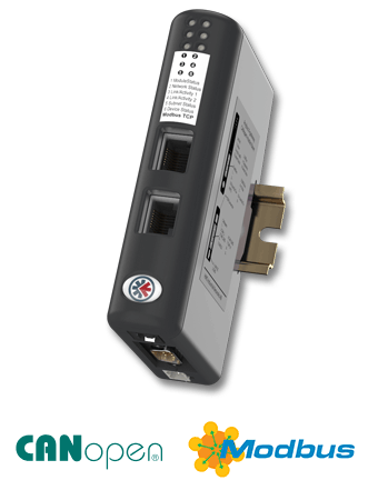 Anybus X-gateway CANopen Master-Ethernet Modbus-TCP 2-Port Slave