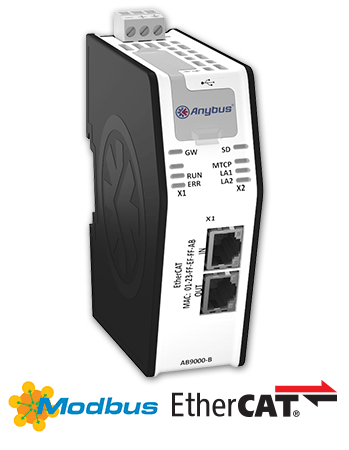Anybus X-gateway Ethernet Modbus-TCP Master-EtherCAT Slave