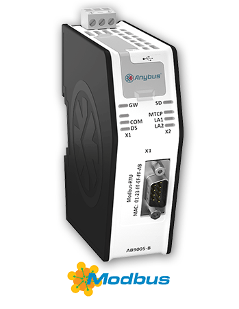 Anybus X-gateway Ethernet Modbus-TCP Master-Modbus-RTU Slave