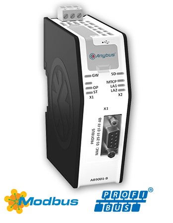 Anybus X-gateway Ethernet Modbus-TCP Master-PROFIBUS DP-V1 Slave