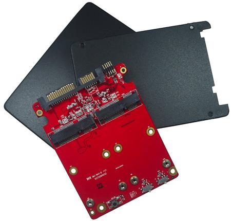 Innodisk 2.5" redukce 2x mSATA