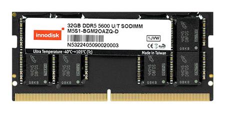 Innodisk 8GB DDR5 SO-DIMM ULTRA -40°C +125°C