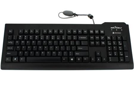 SILVER SEAL Medical klávesnice, USB, CZ, černá IP68